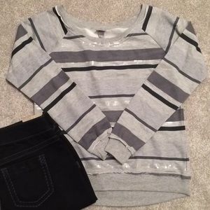 Vanity Striped Sweatshirt